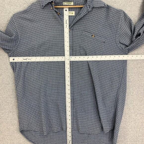 Orvis Shirt Mens Extra Large Blue Button Up Plaid Long Sleeve Outdoor Collared - Picture 6 of 9